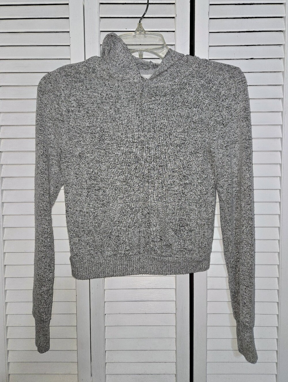 No Boundaries Women's XS Knit Hooded Top